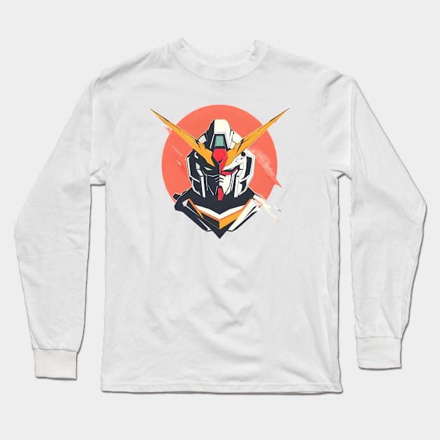 Winged Warriors: Gundam Wing, Mecha Epic, and Anime-Manga Legacy Unleashed Long Sleeve T-Shirt by insaneLEDP